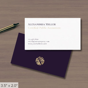 Carte De Visite Luxe minimaliste moderne