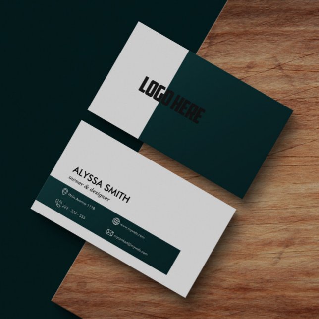 Carte De Visite Luxe Minimaliste Moderne Professionnel Personnalis (Créateur téléchargé)