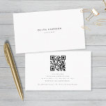 Carte De Visite Luxe minimaliste QR Code Professionnel<br><div class="desc">Luxe minimaliste QR Code Carte de visite professionnel</div>