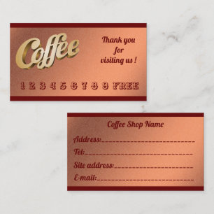 Carte De Visite Luxe Moderne Parties scintillant Libre Orange Caf