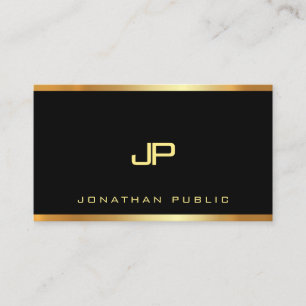 Carte De Visite Luxe moderne simple fascinant de monogramme