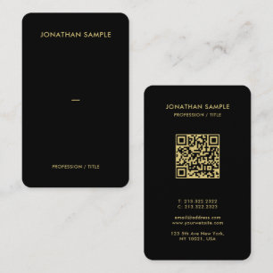 Carte De Visite Luxe Premium Pearl Gold Police QR Code Oceania Tai