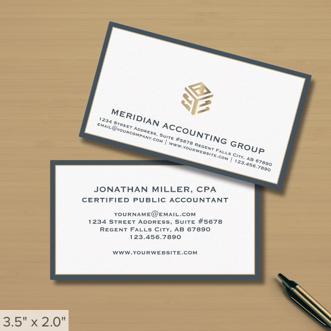 Carte De Visite Luxe professionnel minimaliste (Créateur téléchargé)