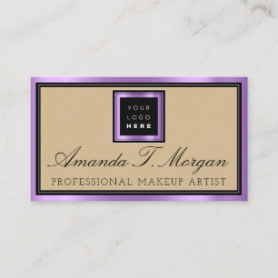 Carte De Visite Luxe Services Intérieur Mariage d'événement violet