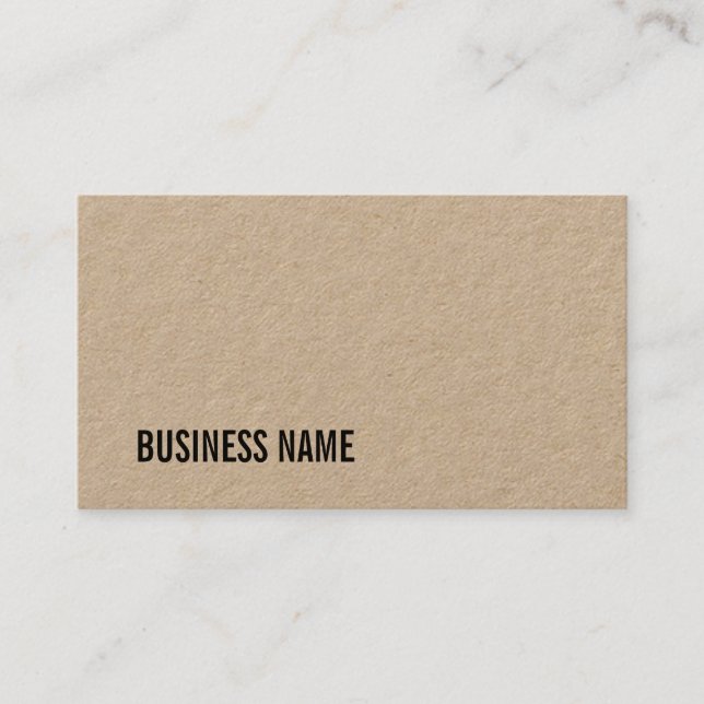 Carte De Visite Luxe simple professionnel Brown à la mode de (Devant)