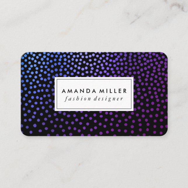 Carte De Visite Luxe Speckled Motif (Devant)