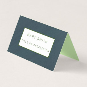 Carte De Visite Luxe vert