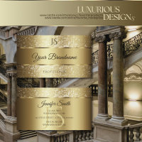 Luxueuse Parties scintillant dorée et Monogram Chi