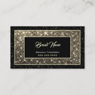 Carte De Visite Luxueuse Parties scintillant Or Étoiles chimmersiv