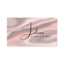 Carte de visite Luxueuse Rose Gold Satin Lash Stud