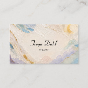 Carte de visite luxueuse scandinave pastel   Éléga