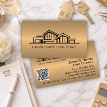 Luxueux Bronze Or Immobilier Chic Professionnel