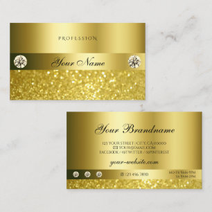 Carte De Visite Luxueux Diamants de Parties scintillant Shimmery O
