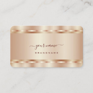 Carte De Visite Luxueux Rose Gold Shimmer Effet Professional