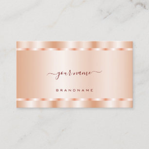 Carte De Visite Luxueux Rose Gold Shimmer Effet Professional