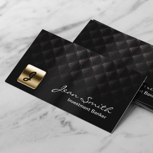 Carte De Visite Luxury Dark Investment Banker Business Card