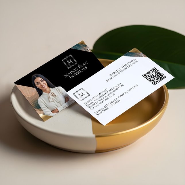 Carte De Visite Luxury Elegant Abstract Interior Designer Photo (Luxury Elegant Abstract Interior Designer Photo Business Card)