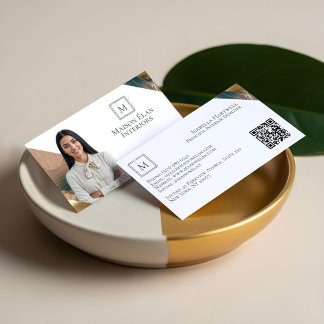 Carte De Visite Luxury Elegant Abstract Interior Designer Photo