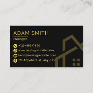 Carte De Visite Luxury Estates & Property Consultant business card