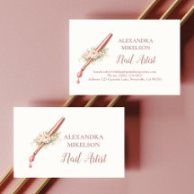 Luxury Floral Nail Artist Business