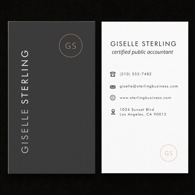 Carte De Visite Luxury Income Tax Preparer CPA Accountant (Créateur téléchargé)