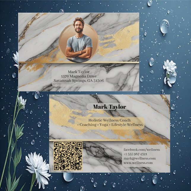 Carte De Visite Luxury Modern Holistic Wellness Coach Alcohol Ink  (Luxury Modern Holistic Wellness Coach Alcohol Ink Business Card)