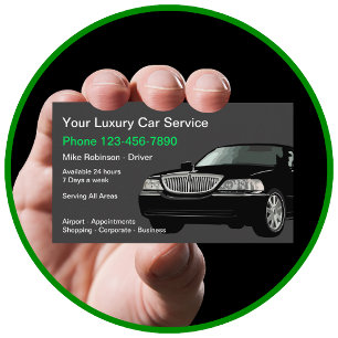 Carte De Visite Luxury Public Transport Taxi Car Service