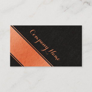 Carte De Visite Luxury shimmering orange structured black design