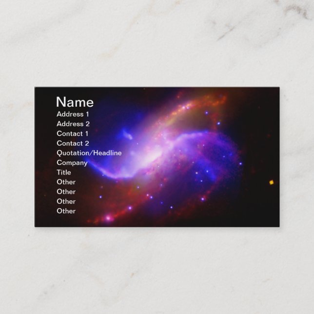 Carte De Visite M106 Spiral Galaxy émission NASA (Devant)
