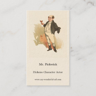 Carte De Visite M. Pickwick, par Kyd, Dickens' The Pickwick Papers