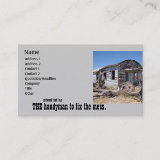Carte De Visite M. professionnel Fix It de bricoleur