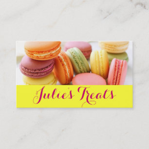 Carte De Visite Macarons Bakery Cakes Cupcake