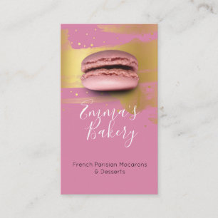 Carte De Visite Macarons et desserts parisiens