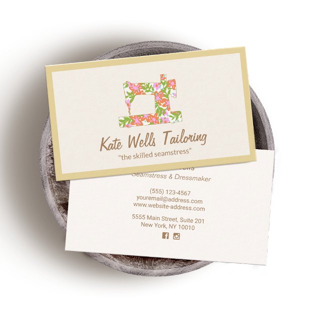 Carte De Visite Machine à coudre à vapeur (Créateur téléchargé)