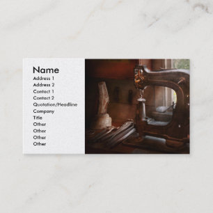 Carte De Visite Machine à coudre - cuir - égout de selle