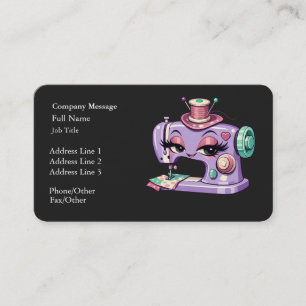 Carte De Visite Machine à coudre élégante moderne professionnelle