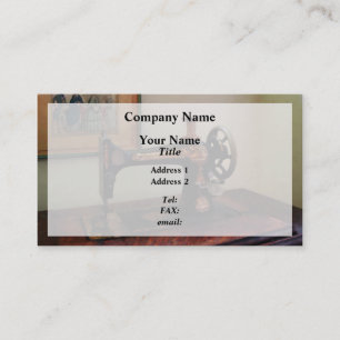 Carte De Visite Machine à coudre et lithographe