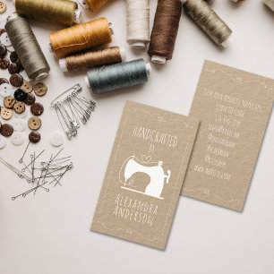 Carte De Visite Machine à coudre vintage par