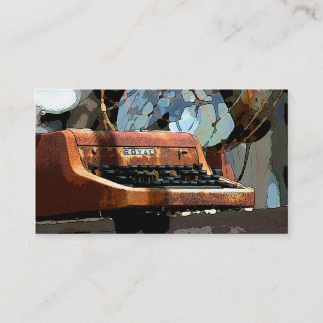 Carte De Visite machine à écrire (Devant)