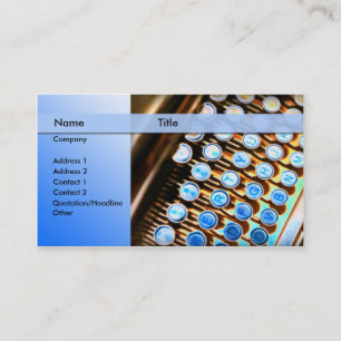 Carte De Visite machine à écrire - journaliste de rédacteur