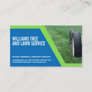 Carte De Visite Machine à gazon   Coupe de l'herbe