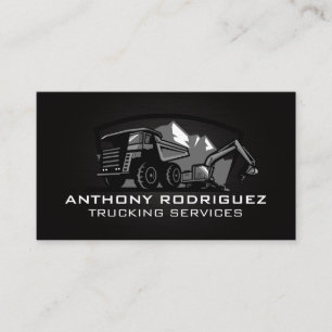 Carte De Visite Machinerie Lourde Services de Construction