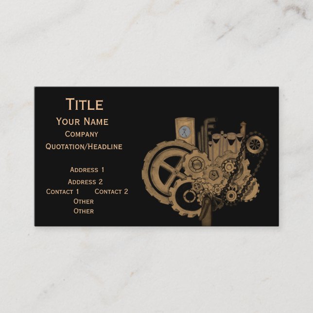Carte De Visite Machines à vapeur (Brassy) (Devant)