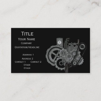 Carte De Visite Machines à vapeur (monochrome)