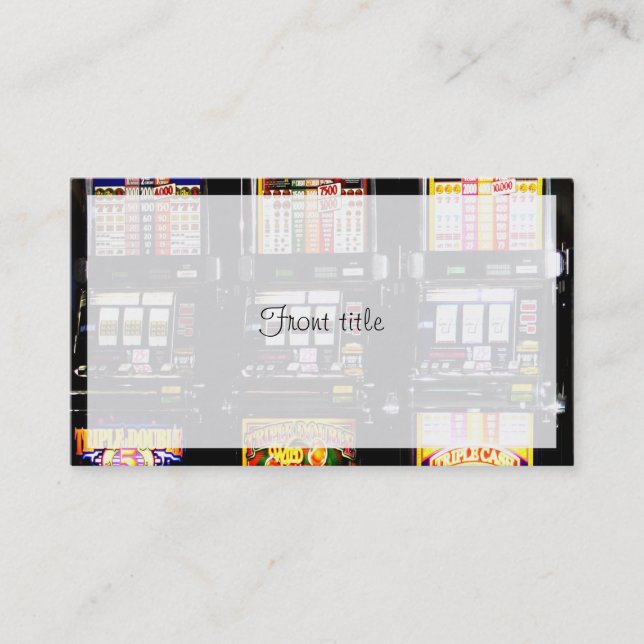 Carte De Visite Machines de rêve - Machines à sous Lucky (Devant)