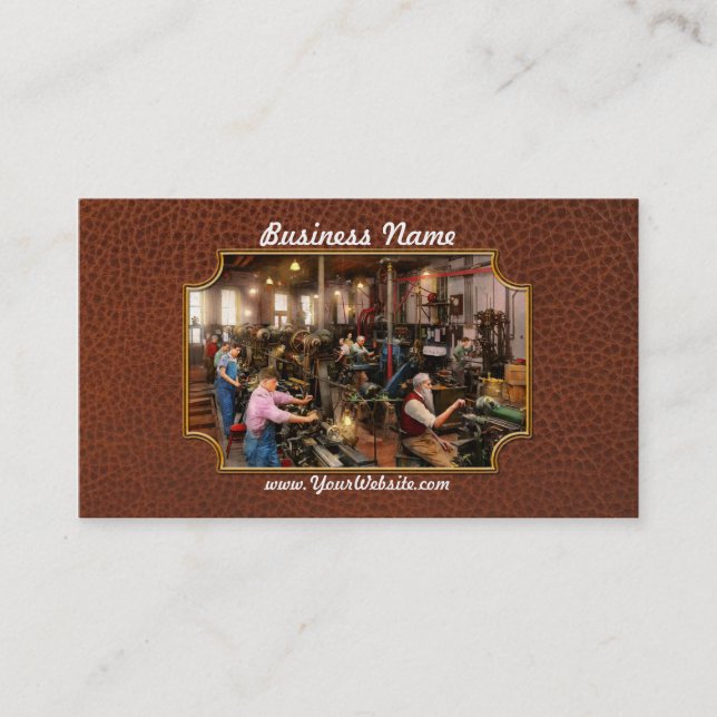 Carte De Visite Machiniste - La classe maître 1920 (Devant)