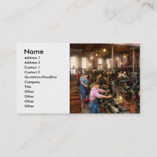 Carte De Visite Machiniste - la classe principale 1920