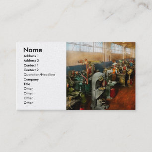 Carte De Visite Machiniste - Machiniste en formation 1918