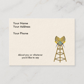 Carte De Visite Maçon de radio-amateur
