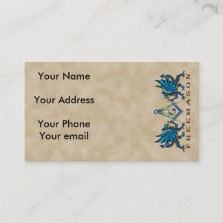 Carte de visite maçonnique de dragons